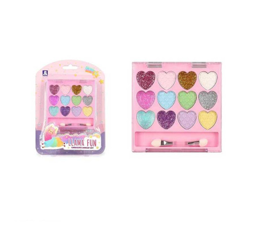 Набір косметики ZR 21 F (288/2) 12 кольорів, аплікатор, тіні, блискітки, на листі