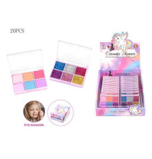 Косметика 2625 G (24/2) ЦІНА ЗА 20 ШТУК В БЛОЦІ, тіні для повік, глітер, в коробці