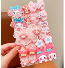 Резинки для волосся C 71051 (500) герой, 12 штук, в пакеті