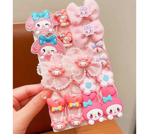 Резинки для волосся C 71051 (500) герой, 12 штук, в пакеті