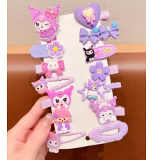 Набір шпильок для волосся C 73132 (1000) ЦІНА ЗА 1 ЛИСТ, герой, 14 штук, в пакеті