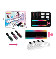 Набір перукаря RY 6372 (96/2) крейда для волосся, 4 пасма, щіточка, затискач, в коробці