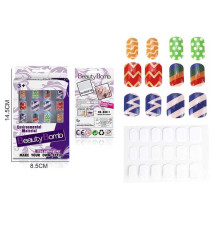 Набір для манікюру 888-7 (1440/3) двостороння липка стрічка, накладні нігті, в коробці