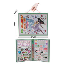 Косметика IG 3007 (72) тіні, щіточки, пензлики, аплікатор, дзеркальце, олівець, лаки, браслет, намисто, в коробці