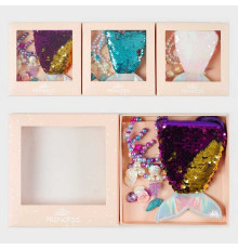 Набір прикрас C 63933 (240) 3 види, сумочка-гаманець, каблучка, намисто, кліпси, браслет, в коробці, ВИДАЄТЬСЯ ТІЛЬКИ МІКС ВИДІВ