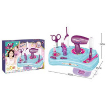 Набір перукаря KL 3077 (36) фен, брашинг, заколки, плойка, фартух, ножиці, в коробці