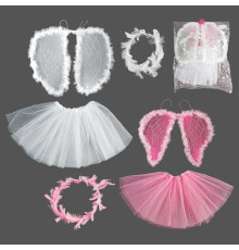 Крила С 68504 (200) спідниця, німб із підсвічування, висота крил на резинках 48см, в пакеті