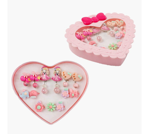 Набір прикрас A 081 (120/2) сережки-підвіски, каблучки, у боксі