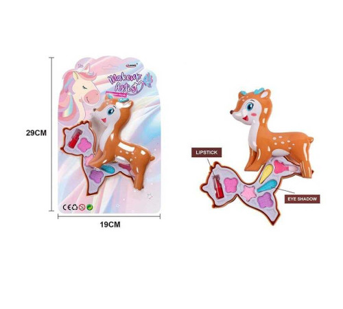 Косметика A 8102-4 (240/2) тіні для повік, помада, аплікатор, на листі