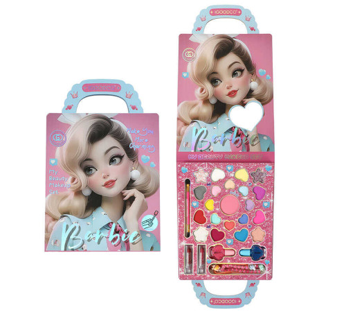 Косметика LK 28590 (96) тіні, хайлайтер, помади, лак, аксесуар, пензлик для макіяжу, в пакеті