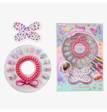 Накладні нігті C 232 A (192) 12 накладних нігтів, резинка, наліпки, в коробці