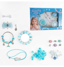 Набір прикрас PX 66084 (72/2) 62 елементи, основи для прикрас, шарми, намистинки, кулон, заколка, нігті, в коробці