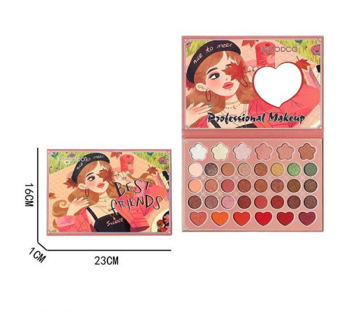 Косметика LK 5131 (144) палетка тіней, 36 кольорів, дзеркальце, в коробці