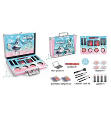 Косметика FT 2041 (36) тіні, помади, контуринг, рум’яна, пензлі, у валізі