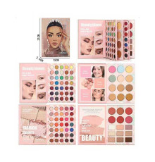Косметика IG 3106 (96) “книжка”, тіні, рум'яна, пудра, хайлайтери, в пакеті