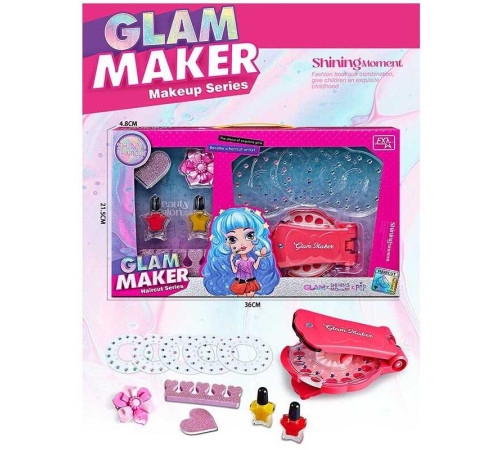 Набір прикрас FX 680-10 (72/2) інструмент для зачісок, стрази, блискітки, резинки для волосся, прикраси, в коробці