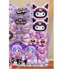 Резинки для волосся C 73136 (1000) ЦІНА ЗА 1 ЛИСТ, герой, 12 штук, в пакеті