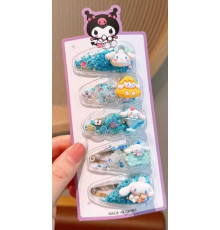 Набір шпильок для волосся C 73140 (1000) ЦІНА ЗА 1 ЛИСТ, герой, 5 штук, в пакеті