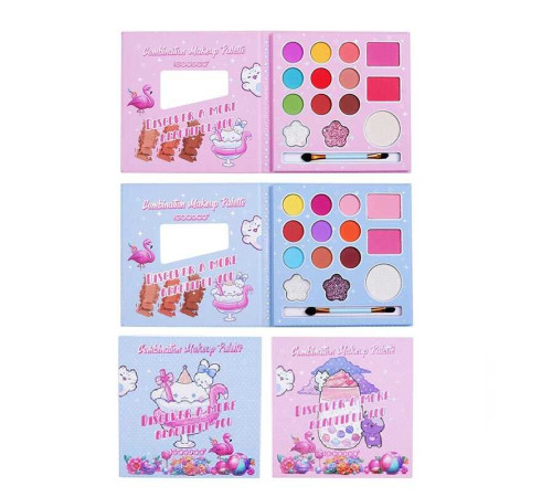 Косметика IG 3143 (8) ЦІНА ЗА 1 ШТУКУ, тіні, рум`яна, хайлайтер, аплікатор, в коробці , ВИДАЄТЬСЯ МІКС ВИДІВ