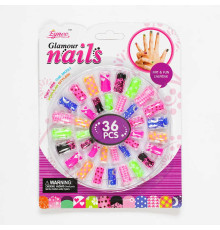 Набір нігтів C 3287 (576/2) 2 розміри, 36 штук, на листі