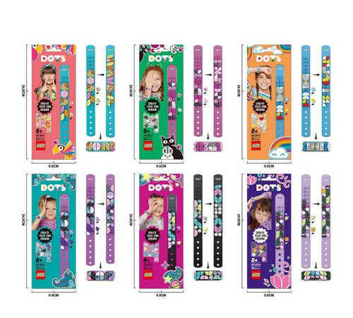 Браслет 1011-1 /1011-6 (480/2) силіконовий ремінець, пластикові елементи, в пакеті, ВИДАЄТЬСЯ ТІЛЬКИ МІКС ВИДІВ