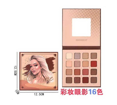 Косметика IG 3109 A (288) 16 кольорів тіней, у коробці
