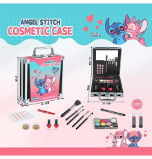 Косметика FT 2104 E (48) 15 елементів, дзеркальце, тіні, помади, блискітки, пензлі, накладні нігті, у валізі