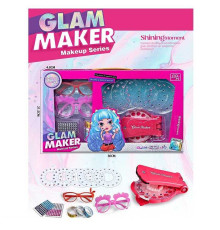 Набір прикрас FX 680-2 (72/2) окуляри, інструмент для створення зачісок, стрази, декоративний скотч, наліпки на нігті в коробці