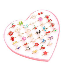 Набір каблучок M 50512 (200) 36 шт, металеві, регульовані, в боксі