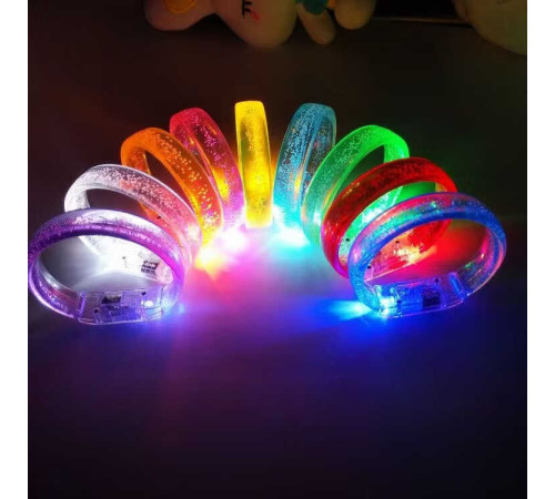 Браслет C 73482 (30) ЦІНА ЗА 40 ШТУК В БЛОЦІ, діаметр - 6 см, підсвічування, в коробці