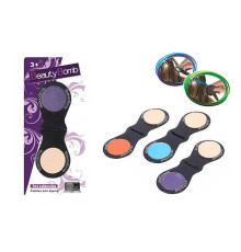 Крейда для волосся RY 6310 (720/2) складна палетка, крейда + спонж, на листі, ВИДАЄТЬСЯ ТІЛЬКИ МІКС ВИДІВ