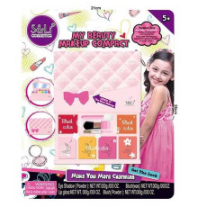 Косметика S 22827 (96/4) 6 тіней, 6 рум'ян, 6 блисків для губ, аплікатор, пензлики, на листі