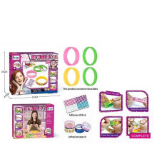 Набір браслетів 893-1 (60/2) 4 основи, клейкі стрічки, стрази, в коробці