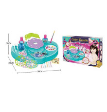 Набір для манікюру KL 4082 (36) 2 лаки, тіпси, блискітки, стрази, штамп, основи для наклеювання нігтів, пилочка, трафарети, органайзер, в коробці