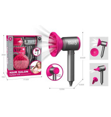 Фен HJ 624 (96/2) видуває повітря, 2 насадки, на батарейках, в коробці