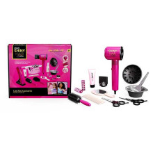 Набір перукаря 626030 (24) 13 елементів, функціональний фен, насадки, набір для фарбування, щітка для волосся, люстерко, бігуді, ножиці, в коробці