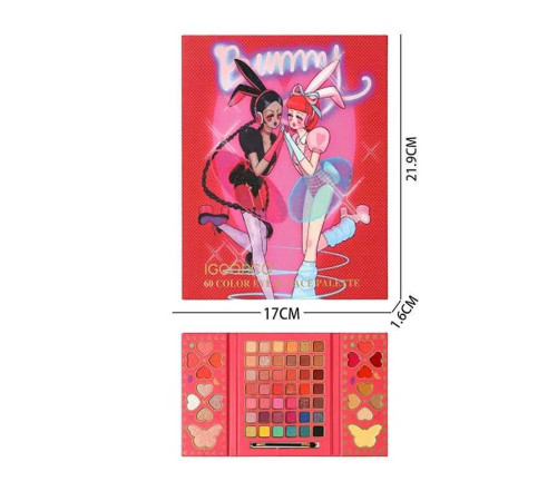 Косметика LK 5137 (96) тіні, хайлайтер, рум’яна, помади для губ, консилер, контуринг, в коробці