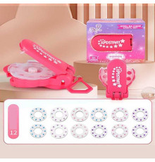 Прикраси для волосся 811-77 B (162) 12 дисків зі стразами, в коробці