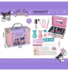 Набір косметики 768-77 C (60/2) тіні, блискітки, помада, аксесуари для манікюру, пензлики для макіяжу, у валізі