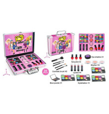 Косметика FT 2043 (36) пакування англ. та рос. мовами, 20 елементів, тіні, помади, рум'яна, лаки для нігтів, пензлики, у валізі