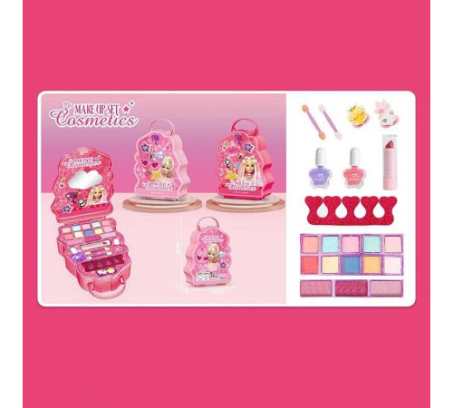 Косметика AA 2819 (140/2) румяна, тіні, аплікатори, у боксі