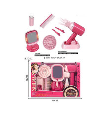 Набір перукаря 2802-5 (36/2) фен видуває повітря, підсвітка, аксесуари, дзеркало, в коробці