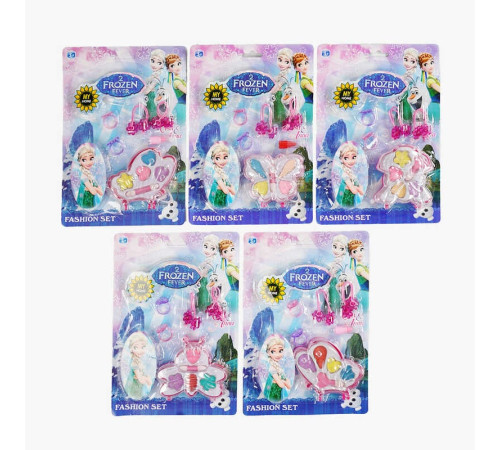 Набір косметики ZH 001 (576/2) 5 видів, герой, тіні для повік, аплікатор, аксесуари, на листі, ВИДАЄТЬСЯ ТІЛЬКИ МІКС ВИДІВ