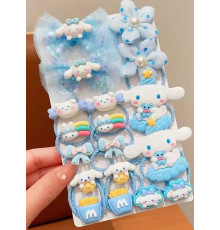 Резинки для волосся C 73138 (1000) ЦІНА ЗА 1 ЛИСТ, герой, 12 штук, в пакеті