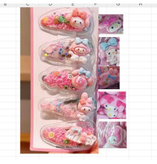 Набір шпильок для волосся C 73143 (1000) ЦІНА ЗА 1 ЛИСТ, герой, 5 штук, в пакеті