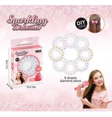 Прикраси для волосся 861-1 (480/2) 8 видів страз, в коробці