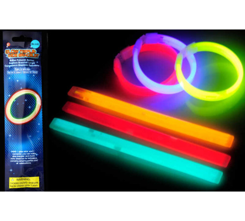 Браслет неоновий С 66390 (720) ЦІНА ЗА 1 ПАКЕТ ширина 2 см