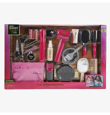 Набір перукаря 626032 (12) 21 аксесуар, світло, звук, стайлер, фен видуває повітря, бігуді, заколки, щітки, гребінець, люстерко, у коробці