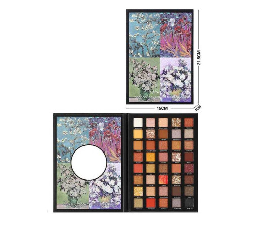 Косметика IG 3680 (144) палетка тіней, 40 кольорів, дзеркало, в плівці