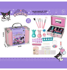 Набір косметики 768-78 C (60) тіні, блискітки, помада, аксесуари для манікюру, пензлики для макіяжу, у валізі